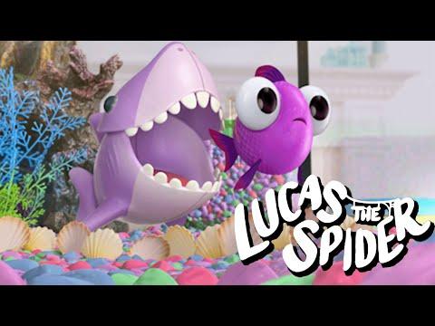 Dimples Has a Problem With BIG MOUTH + More Lucas The Spider Cartoons for Kids