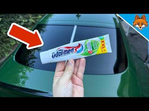 Schmiere Zahnpasta an deine Autoscheibe und STAUNE WAS PASSIERT💥(Genialer Trick)🤯