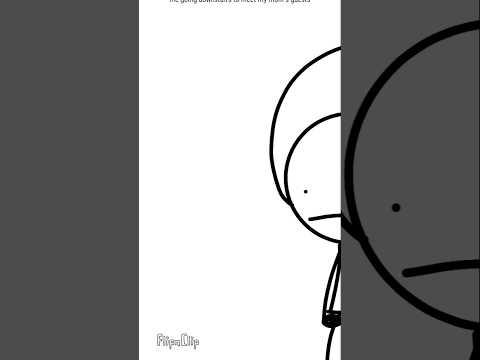 me going downstairs to meet my mom's guests: #animation