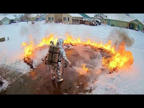 Epische Momente und Fails beim Schneeräumen