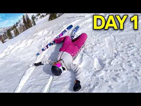 Can someone with no skill learn to ski