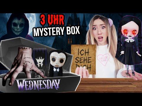 ÖFFNE niemals 500€ MYSTERY BOX von WEDNESDAY NETFLIX SERIE 2 im SOMMER um 3 Uhr nachts (EXPERIMENT)