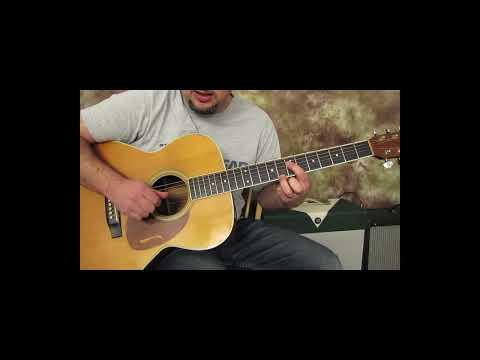 Beautiful 2 note acoustic RIFF (Number 1 hit song)