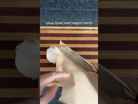 Never wash your knife again               #chop #knife #parchment