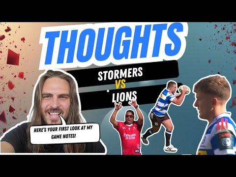 Game Notes: Stormers vs Lions - URC - December Derbies - Stormers bench do the job!