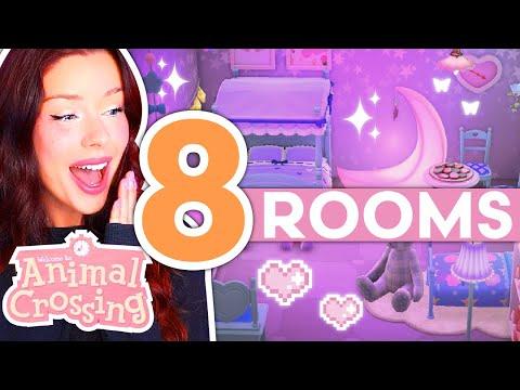 Decorating ALL 8 ROOMS of The Animal Crossing Hotel