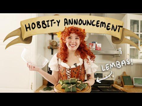 A Hobbit-y Announcement!! (& making Lembas bread)