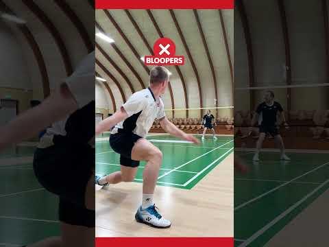 Forehand survival shot and bloopers