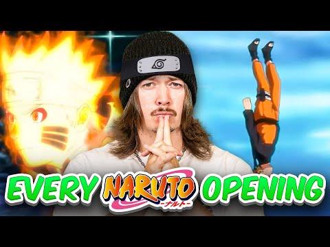 FIRST TIME Reaction to EVERY Naruto OPENING