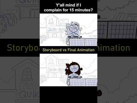 Storyboard vs Animation: me complaining for 15 mins (shot 22)