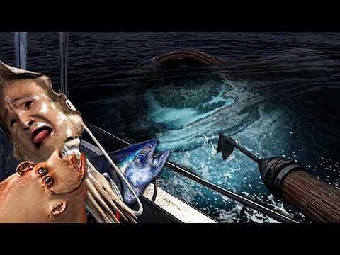 A Horror Game Where You Catch HUMAN Fish That Scream In Pain - UMIGARI ( Chilla's Art ) ALL ENDINGS