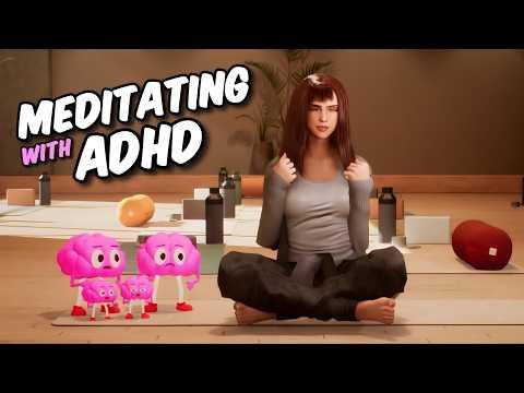 Meditating with ADHD be like…