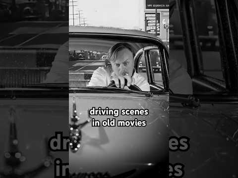 driving scenes in old movies