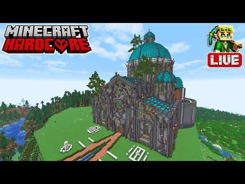 🔴 LIVE 🔴  Building Trees on the Library in my Hardcore Minecraft Forever World