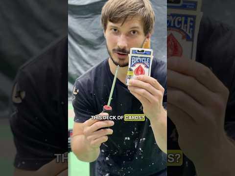 Screwdriver VS Deck of Cards 🤯 #antonfomenko #shorts