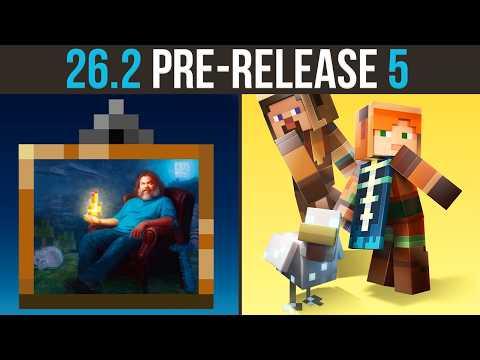 Two New Capes & Steve Painting | Minecraft 26.2 Pre-Release 5