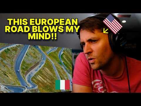 American reacts to the most INCREDIBLE European road: The Stelvio Pass