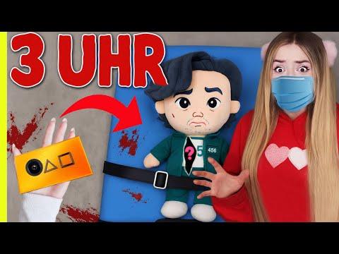 ÖFFNE nicht SPIELER 456 Gi HUN vom roten WÄCHTER aus SQUID GAME um 3 nachts (schlimmer als LABUBU)