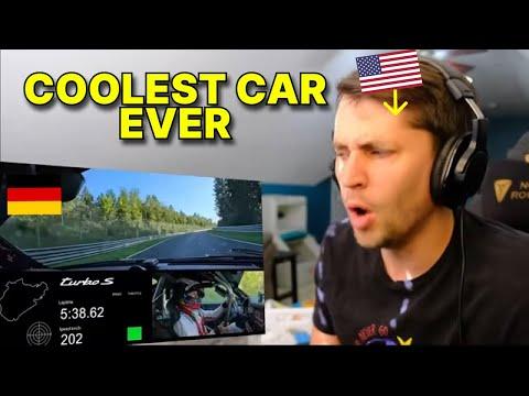 American reacts to "The new Porsche 911 Turbo S at the Nürburgring | Full onboard drive"