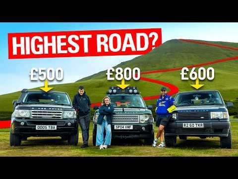 We Drove Our Cheap Range Rovers to The UK's Highest Road (It Went Badly)