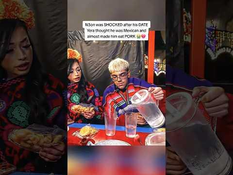 N3on was SHOCKED after his DATE Yera thought he was Mexican and almost made him eat PORK 😭💔