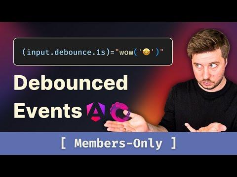 Debounced Events in Angular using Event Manager and RxJS
