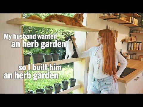 I built an herb garden for my husband