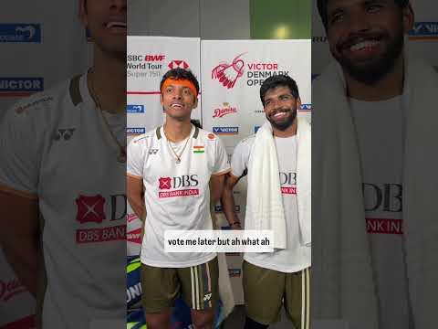 Rankireddy/ Shetty after a close loss at the Denmark Open 2025 #badminton #bulutangkis