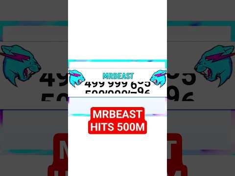 MrBeast Hits 500,000,000 Subscribers FOOTAGE!