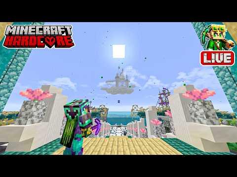 Building a Cloud Castle in my 57,900 Day Hardcore Minecraft World