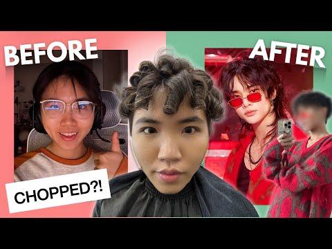 can I transform from CHOPPED to a K-POP IDOL? (HAIR PERM!)