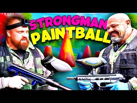 Worlds Strongest Men Try Paintballing | Ft. ​Brian Shaw & Eddie Hall