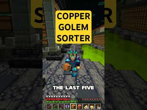 The Ultimate Copper Golem Auto Sorter in Minecraft!