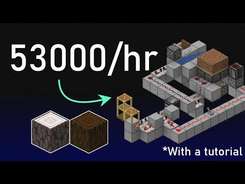 Minecraft's Simplest Fast Dark/Pale Oak Tree Farm*