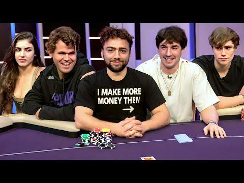 Poker Night Got TOXIC!! (w/ Bryce Hall, Magnus Carlsen, David Laid, Alex Botez)