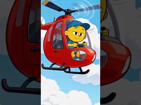 Helicopter! 🚁 Bimo flies 💛 #bimo #cartoon #bimoonline #animation #3danimation