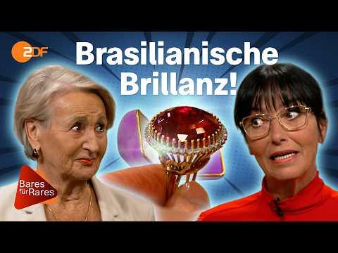 39 Karat Rubellit: Gigantischer Rockstar aus Brasilien wirbelt zum großen Auftritt | Bares für Rares