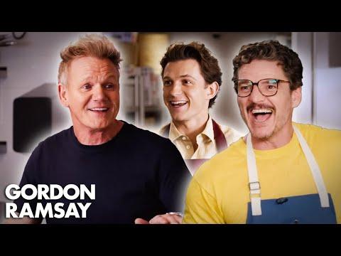 Cooking With Marvel Stars! (Feat. Tom Holland, Pedro Pascal, Ryan Reynolds & More!) | Gordon Ramsay