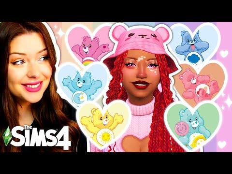 Each Sim is a Different CAREBEAR in The Sims 4 Create a Sim