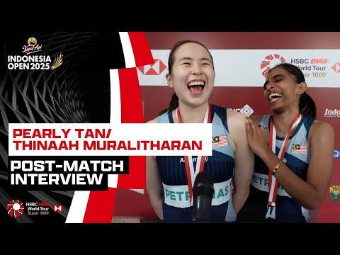 Pearly/Thinaah reflect on their first Super 1000 final | #IndonesiaOpen2025