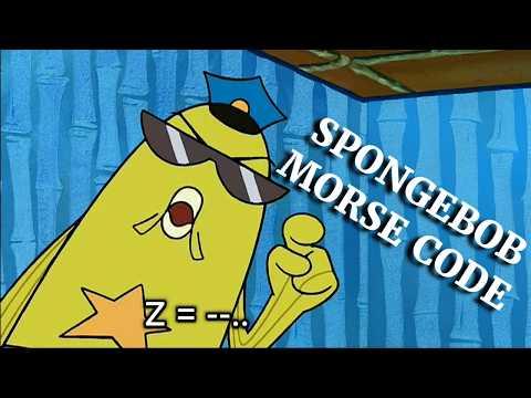 Learning morse code with SpongeBob references