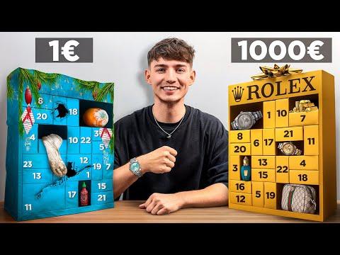 1€ vs. 1000€ Adventskalender 👀