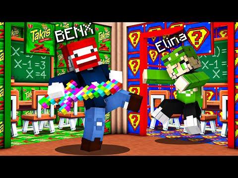 LUCKY BLOCK SCHULE BATTLE mit 12 KLASSENRÄUMEN in Minecraft