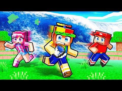 Realistic Water Tsunami in Minecraft!