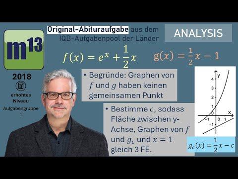 Abitur-Aufgabe: 2018 - ANALYSIS -OHimi - erhöhtes Niveau - Aufgabengruppe 1