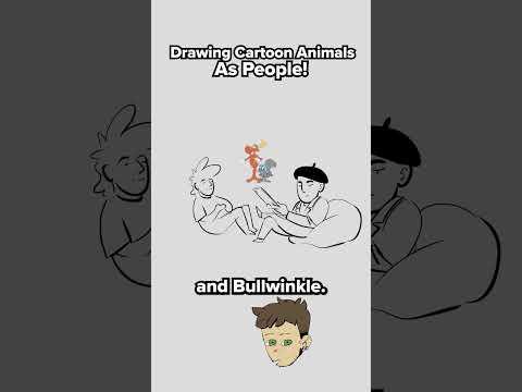 Drawing Cartoon Animals as People #drawing #cartoon #animal #character #art #guessinggame #funny