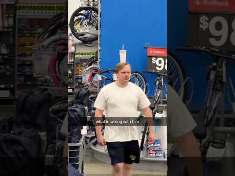 this man was harassing shoppers