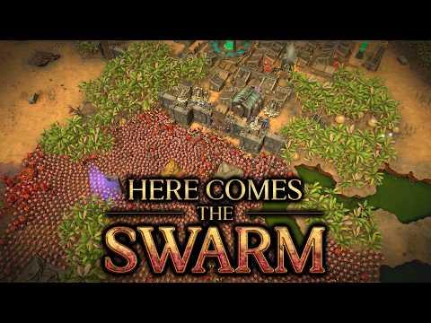 Enormous Horde Defense Fortress Building Strategy! - Here Comes the Swarm