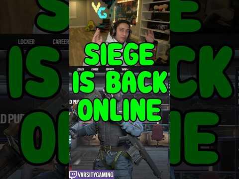 SIEGE IS BACK ONLINE (SIEGE SCHOOL) #shorts