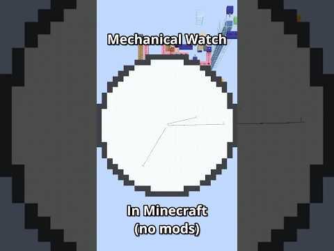 Mechanical Watch in Minecraft! #minecraft #redstone #engineering #satisfying